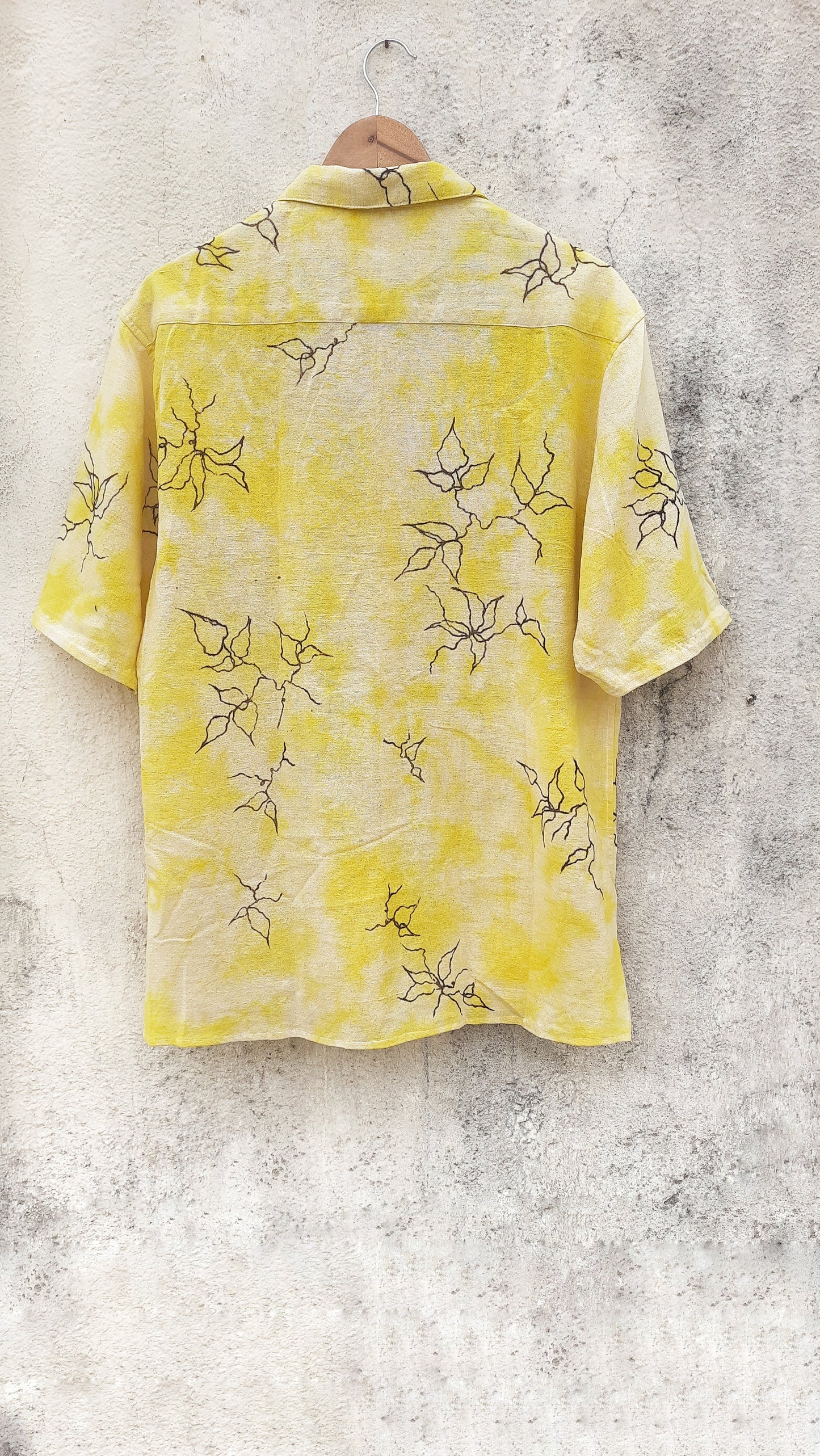 YELLOW HAND-PAINTED SHIRT