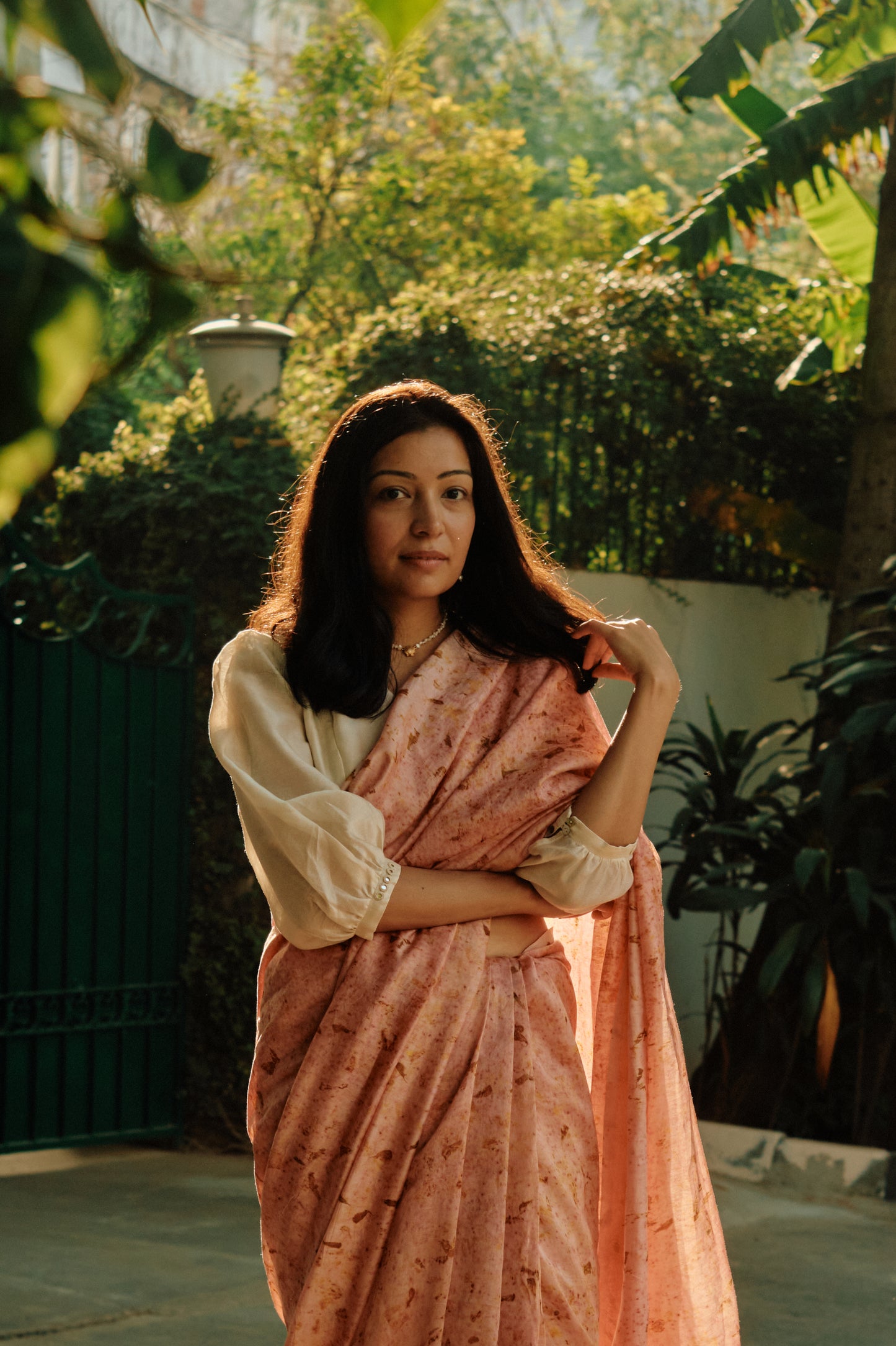 MULTICOLOUR ECO PRINTED SAREE