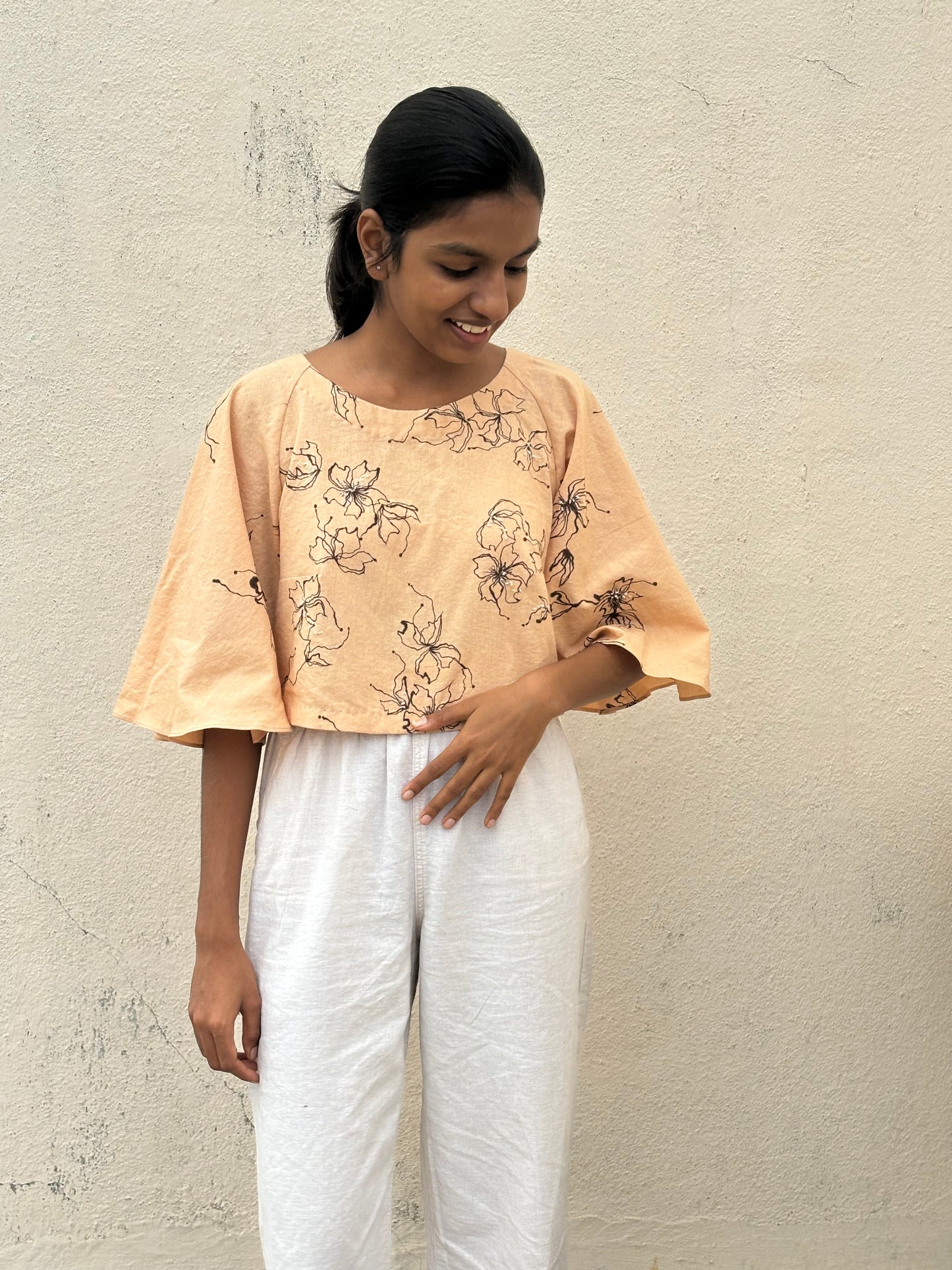 HAND PAINTED RAGLAN TOP