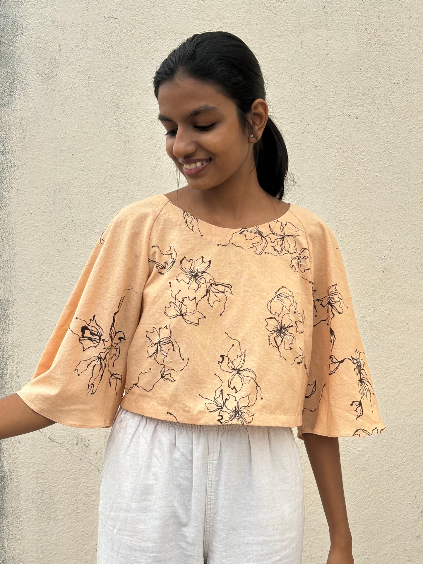 HAND PAINTED RAGLAN TOP