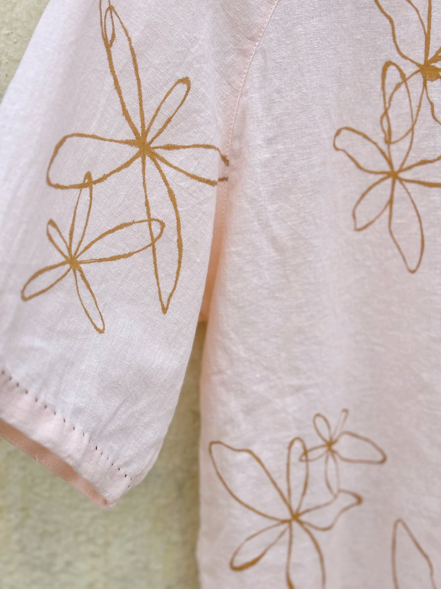 HAND PAINTED ANNATTO SHIRT