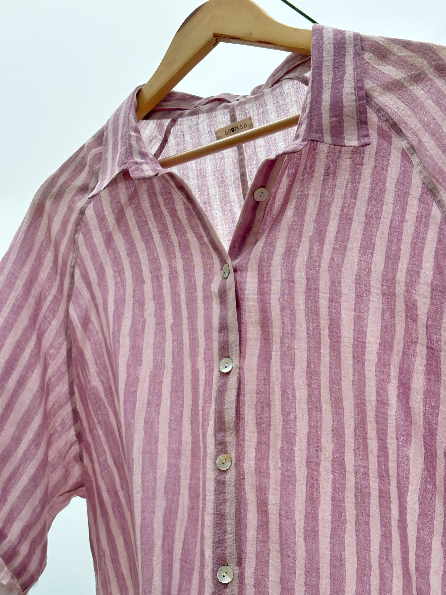 HAND PAINTED LILAC SHIRT