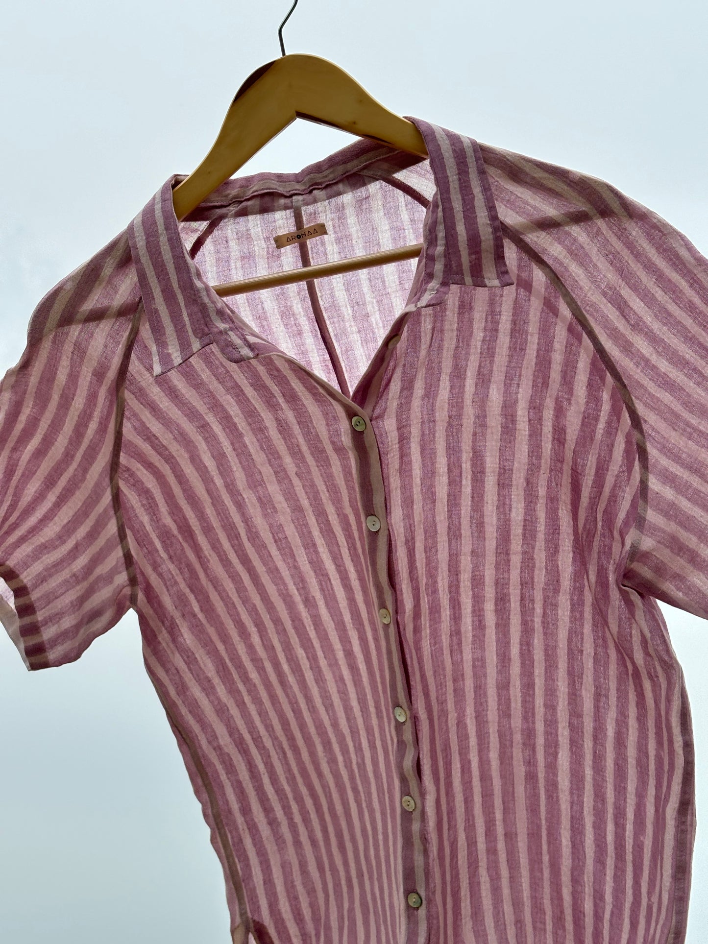 HAND PAINTED LILAC SHIRT