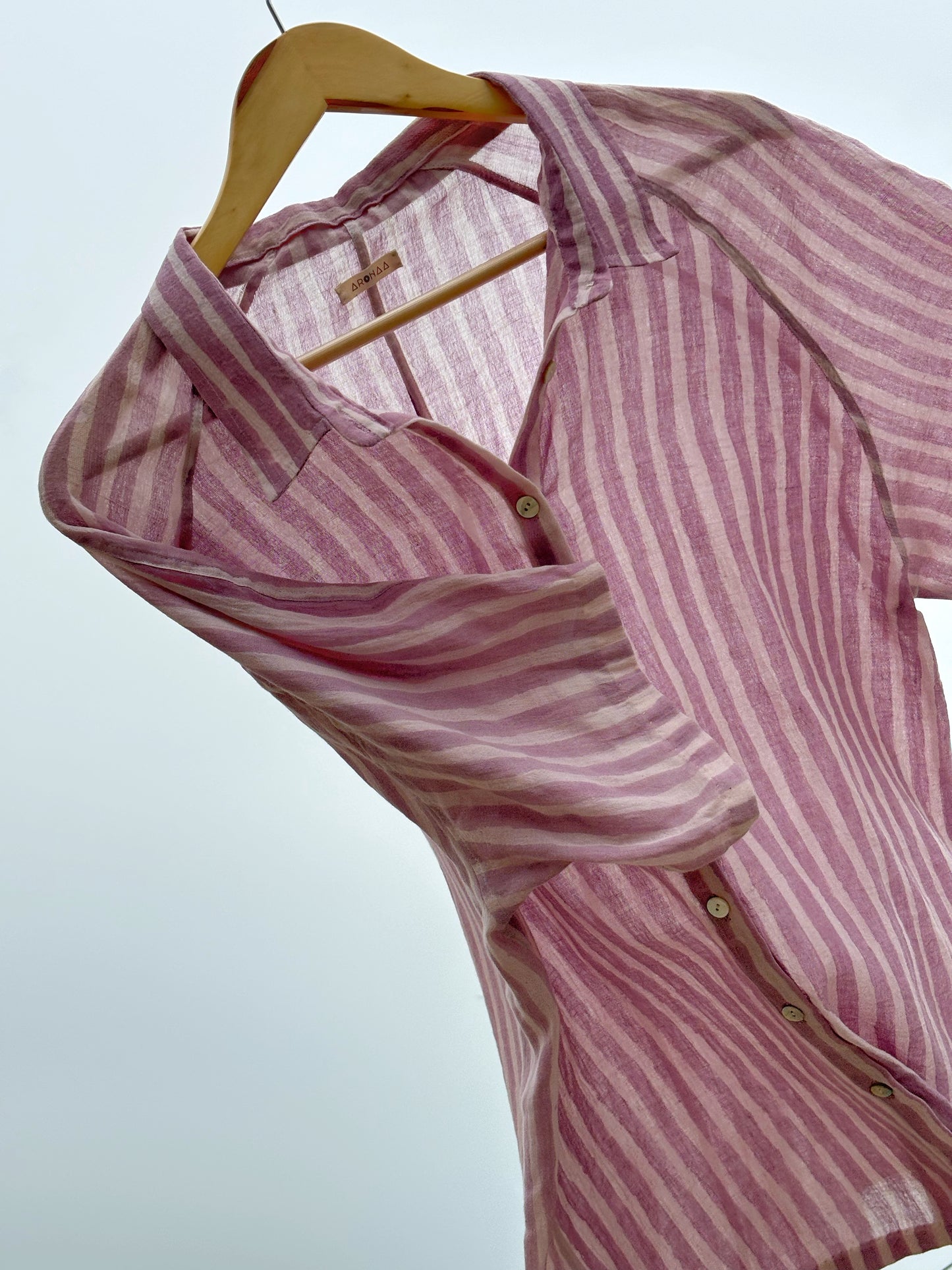 HAND PAINTED LILAC SHIRT