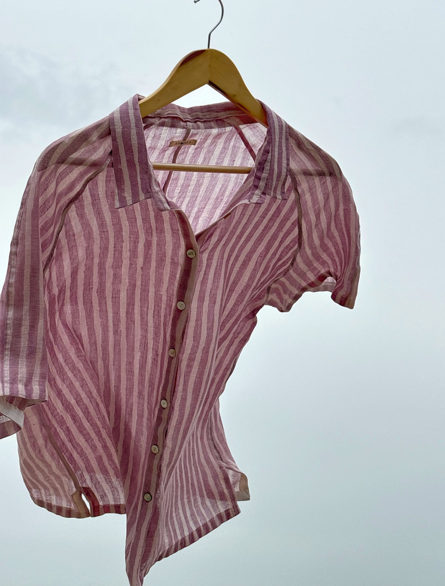HAND PAINTED LILAC SHIRT