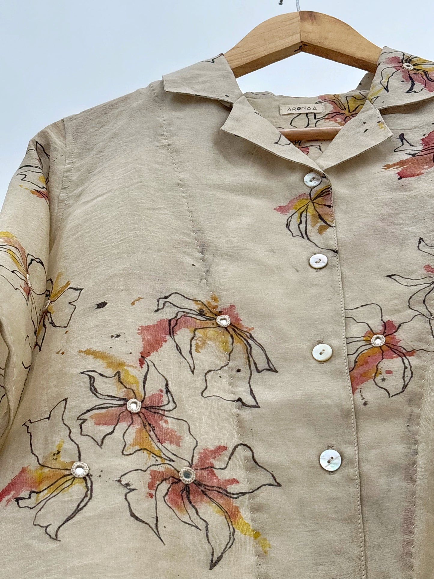 HAND PAINTED MULTICOLOUR OVERSIZED SHIRT