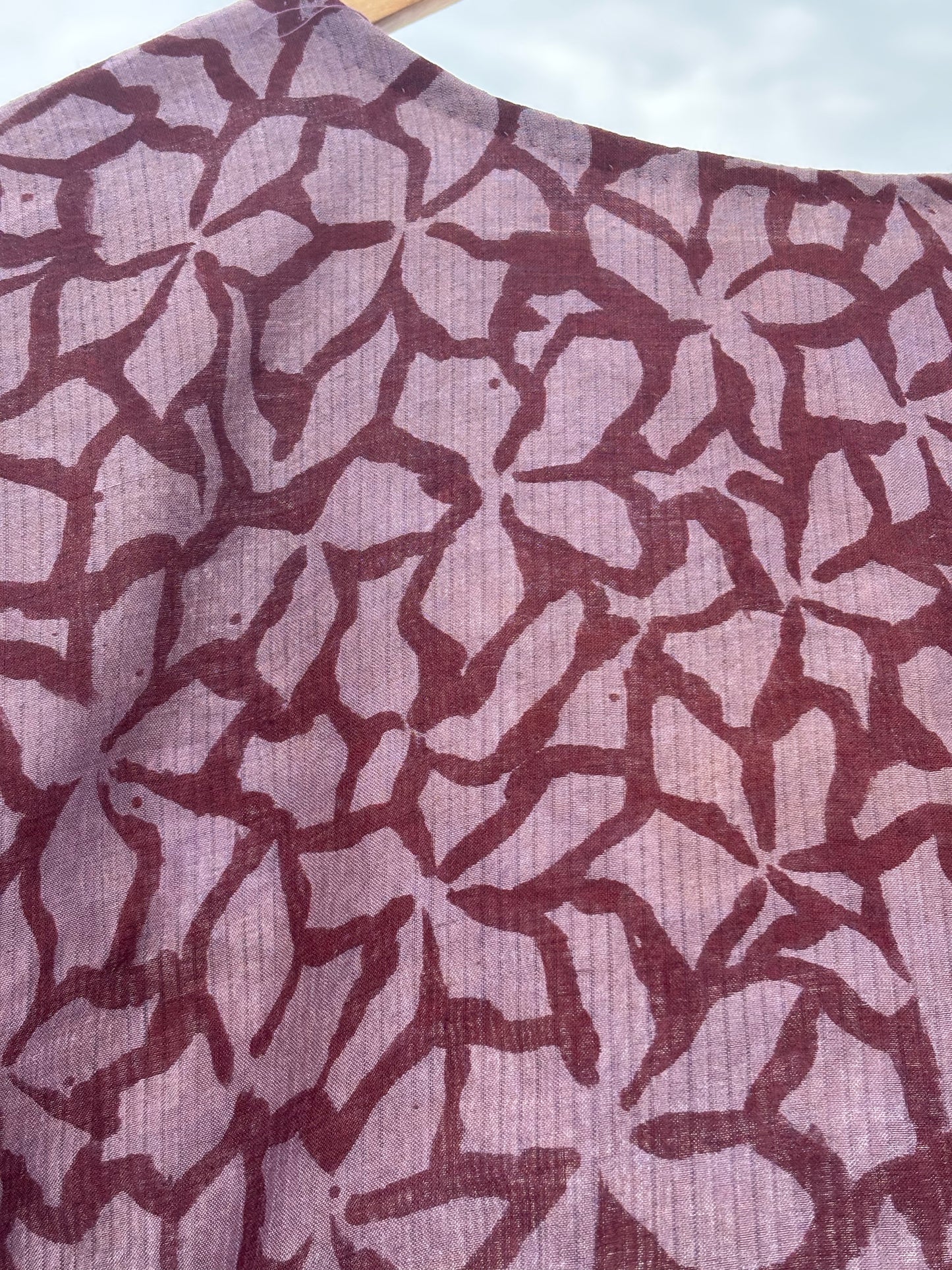 HAND PAINTED COTTON SILK TOP
