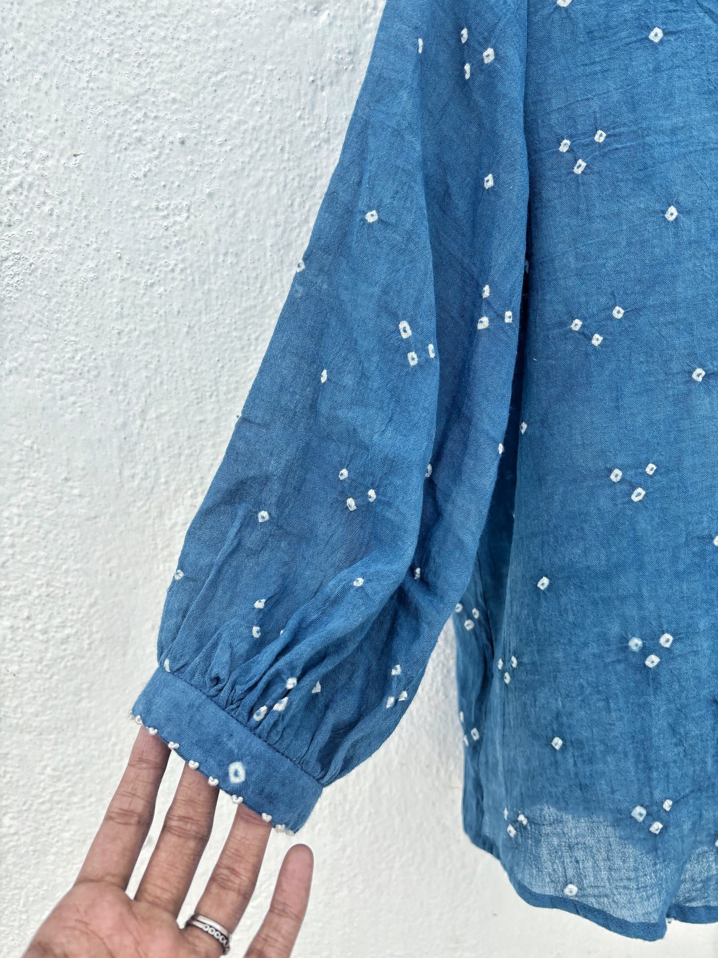 “OMG” INDIGO SHIRT