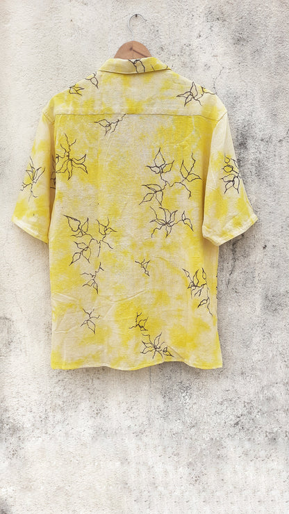 YELLOW HAND-PAINTED SHIRT