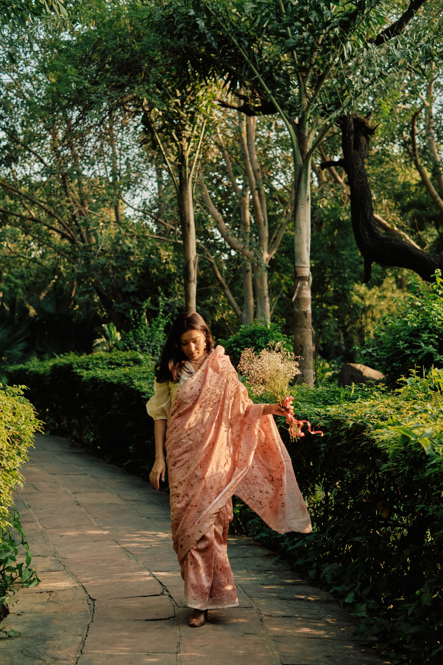 MULTICOLOUR ECO PRINTED SAREE