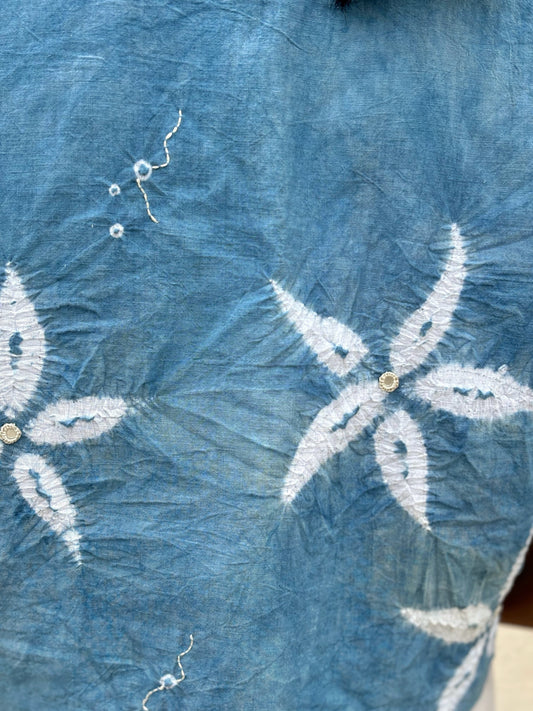 INDIGO SHIBORI SHIRT