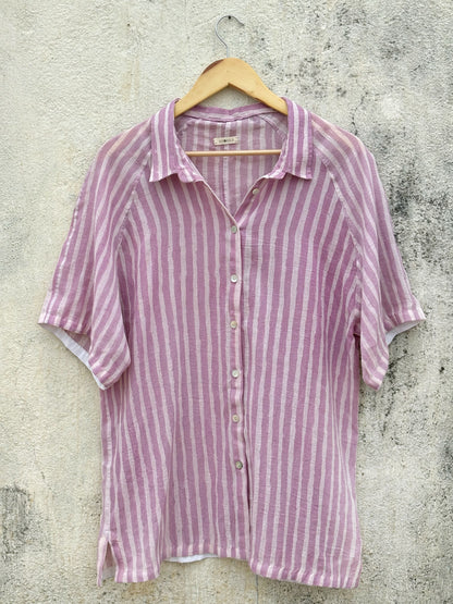 HAND PAINTED LILAC SHIRT