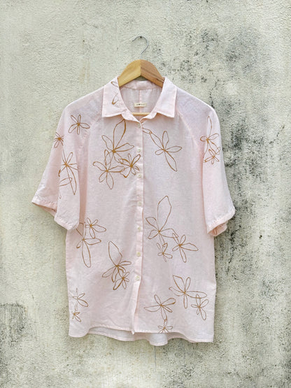 HAND PAINTED ANNATTO SHIRT