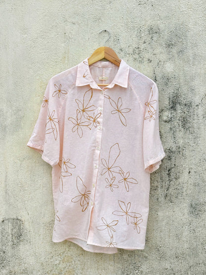 HAND PAINTED ANNATTO SHIRT