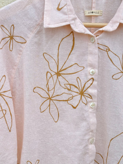 HAND PAINTED ANNATTO SHIRT