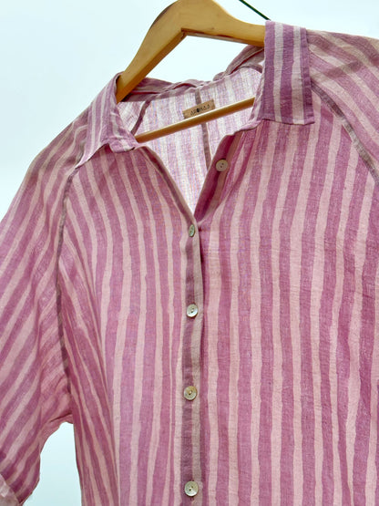 HAND PAINTED LILAC SHIRT