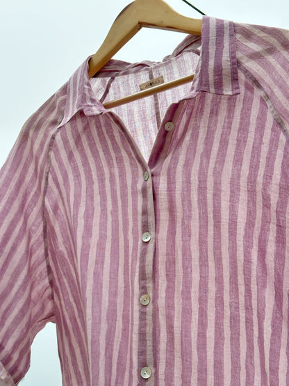 HAND PAINTED LILAC SHIRT