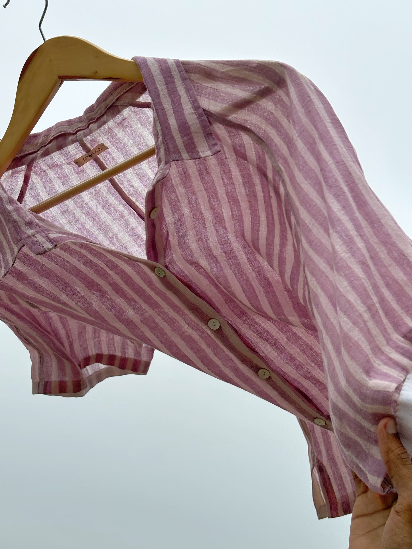 HAND PAINTED LILAC SHIRT