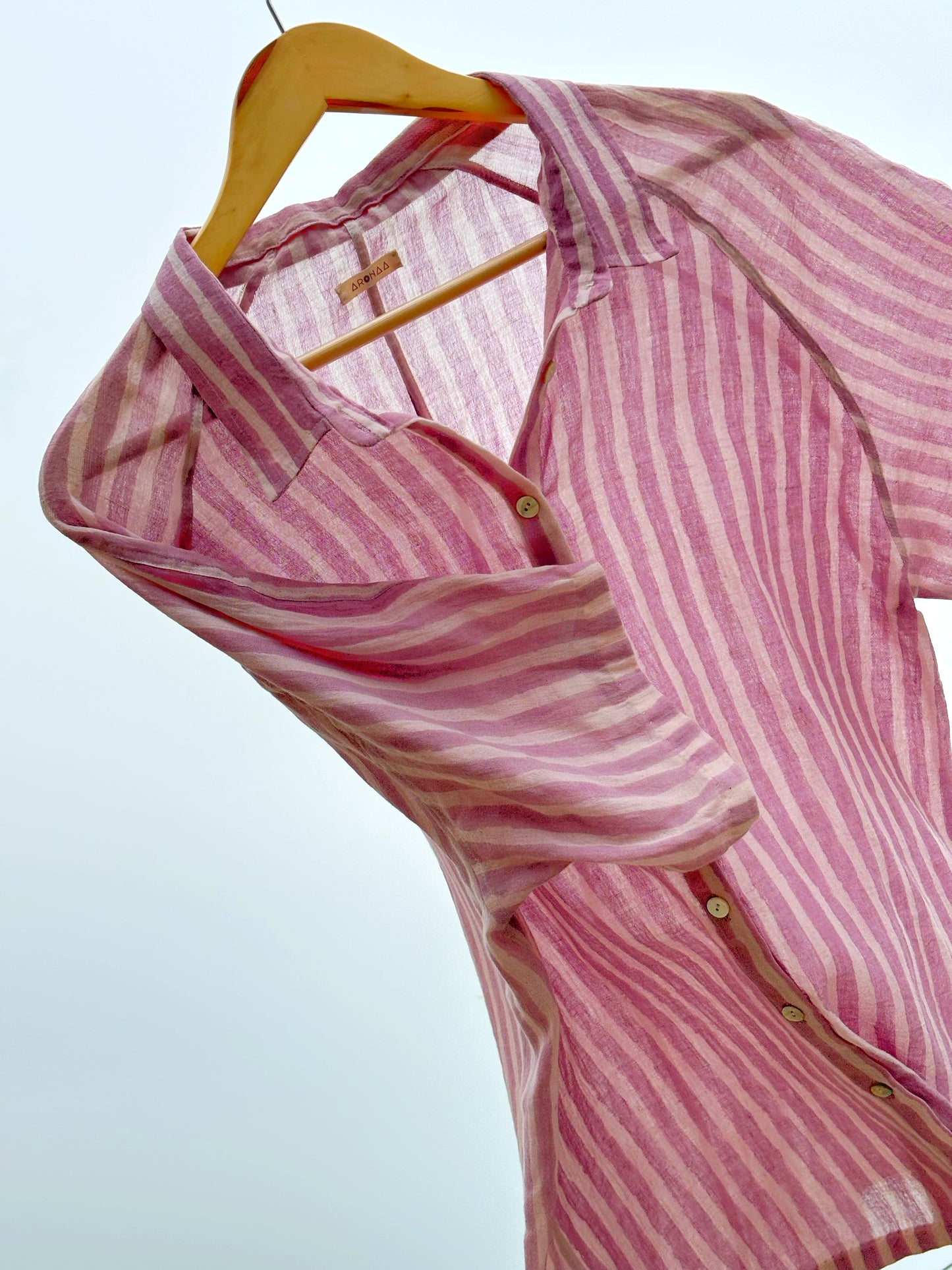 HAND PAINTED LILAC SHIRT