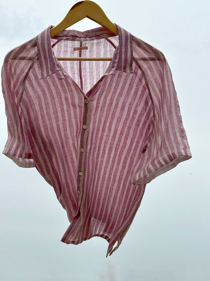 HAND PAINTED LILAC SHIRT
