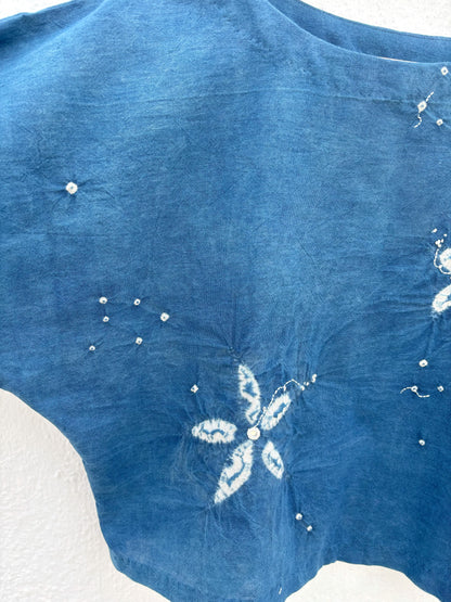 INDIGO KIMONO TOP
