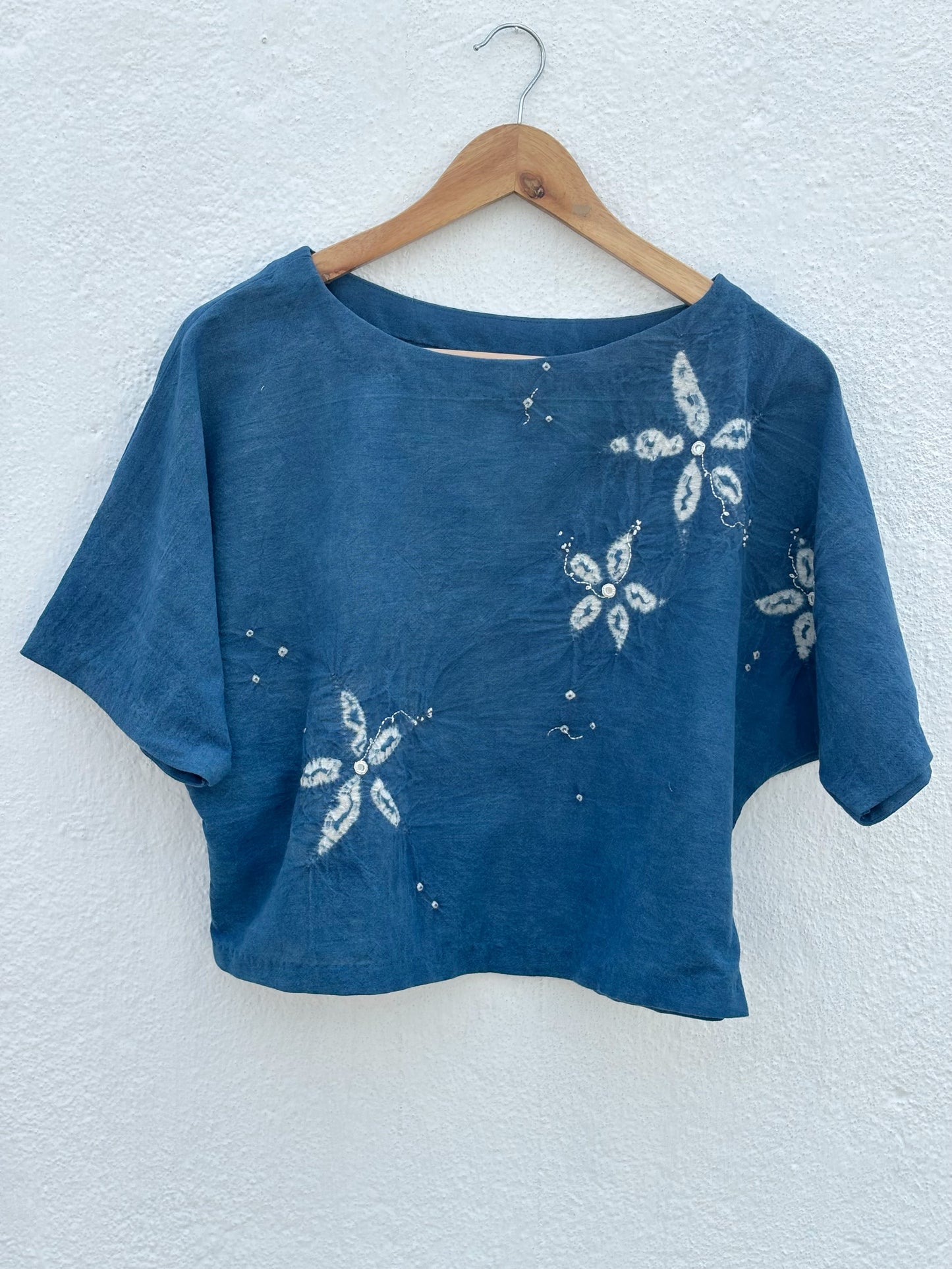 INDIGO KIMONO TOP