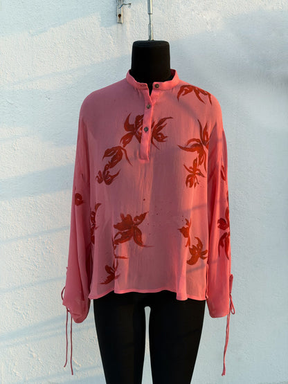 HAND PAINTED MADDER SHIRT
