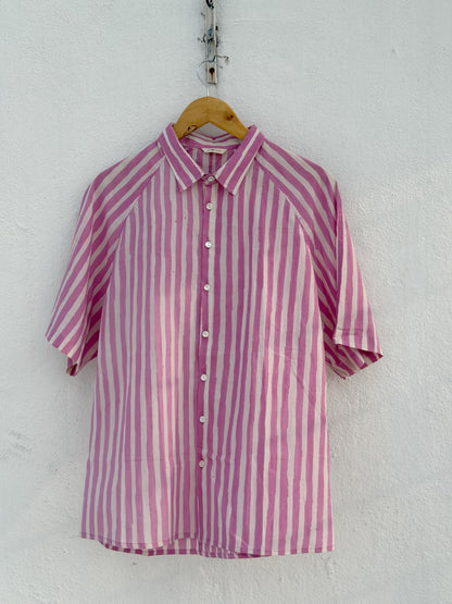 HAND PAINTED LILAC SHIRT