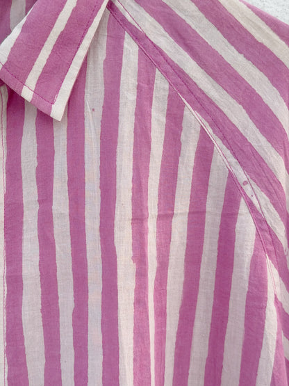 HAND PAINTED LILAC SHIRT