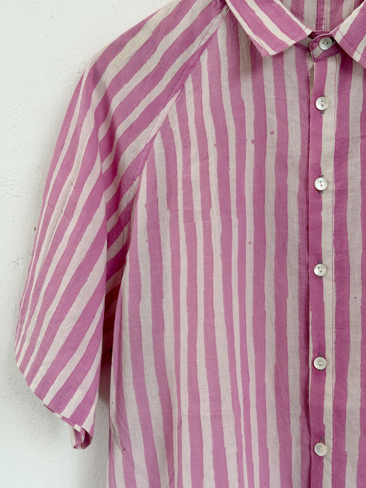 HAND PAINTED LILAC SHIRT
