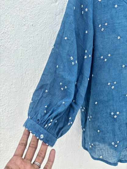 “OMG” INDIGO SHIRT