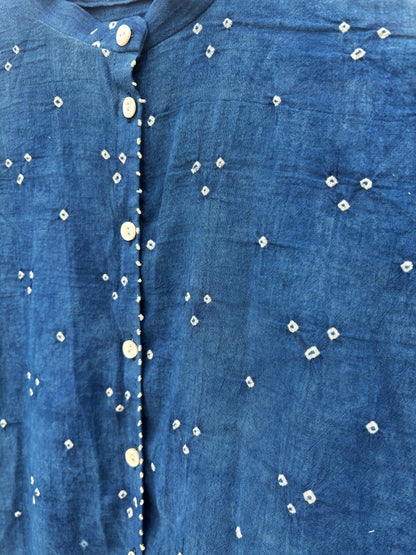 “OMG” INDIGO SHIRT