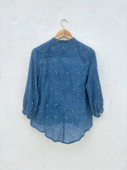 “OMG” INDIGO SHIRT