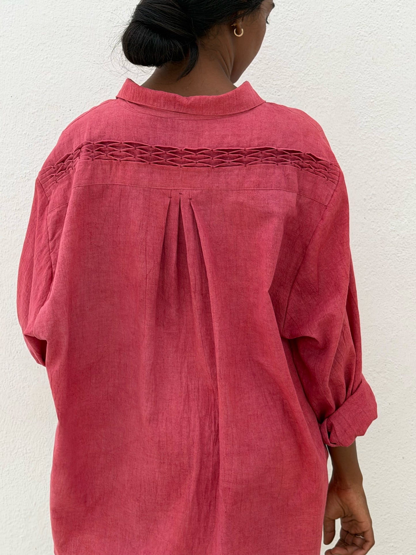 SMOCKING OVERSIZED SHIRT