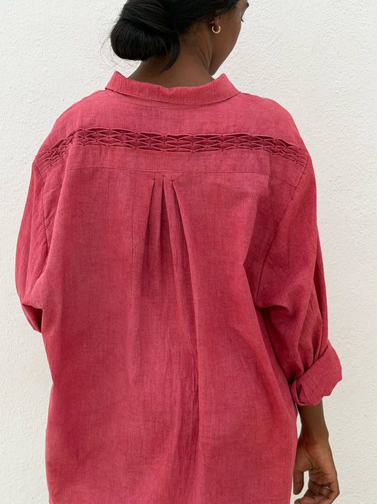 SMOCKING OVERSIZED SHIRT