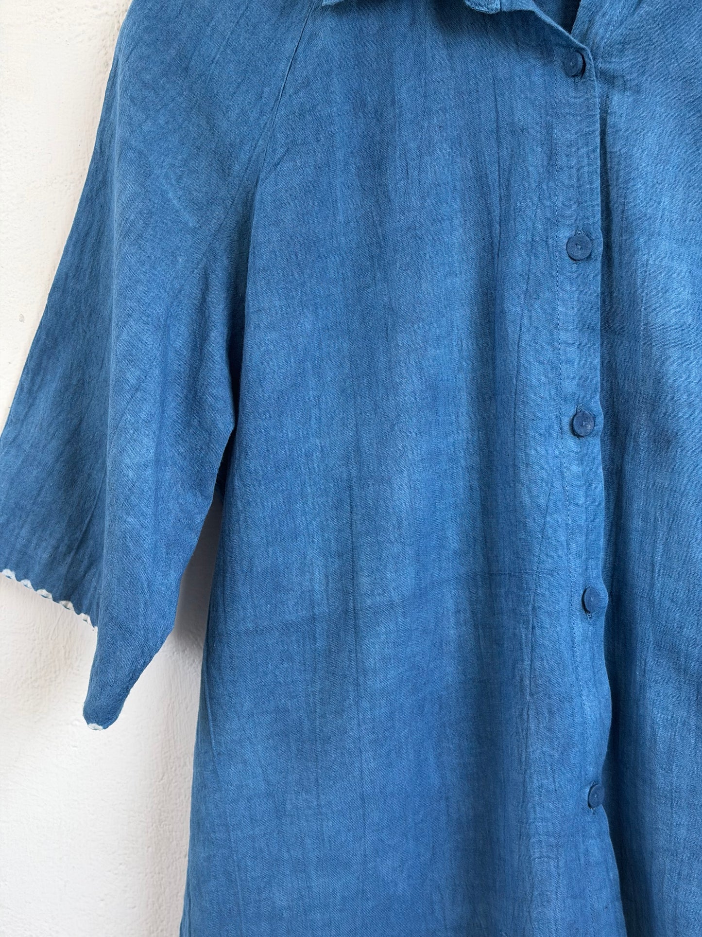 MINIMAL BANDHINI INDIGO SHIRT