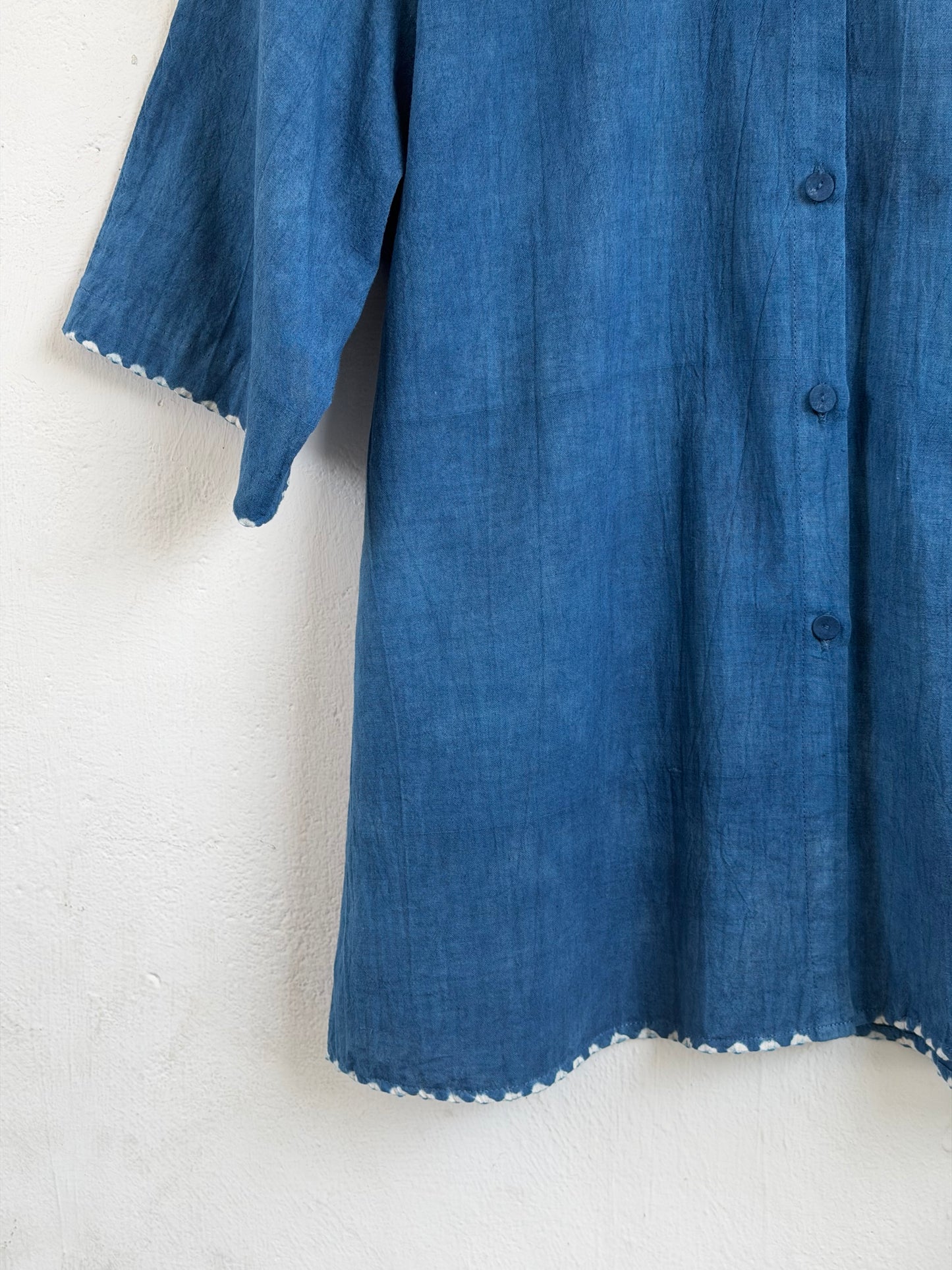 MINIMAL BANDHINI INDIGO SHIRT