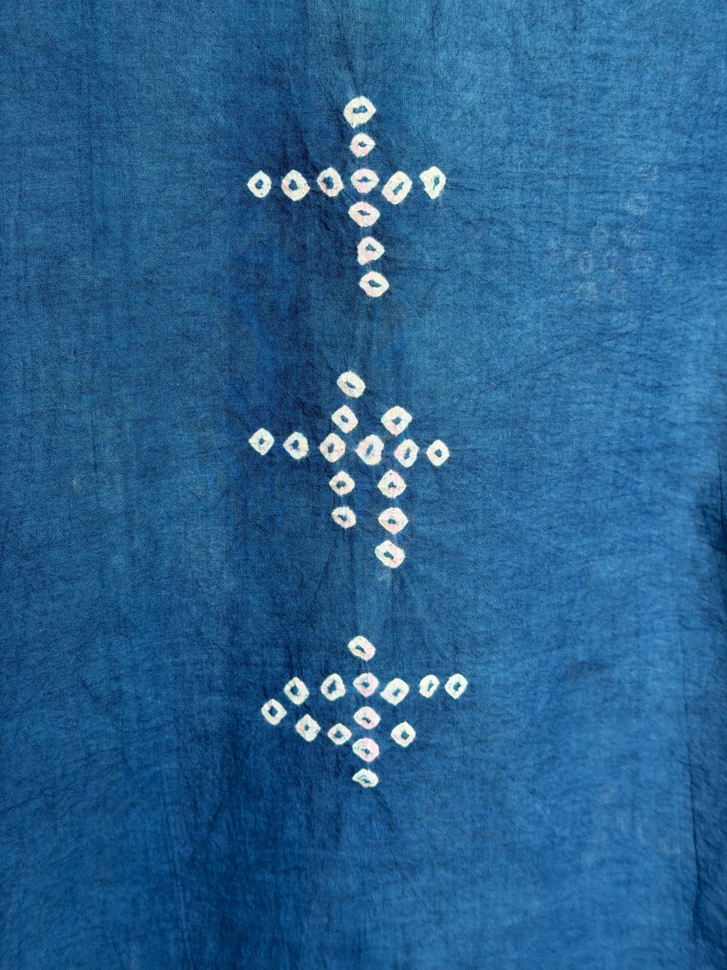 SUNGUDI AND EMBROIDERED INDIGO SHIRT