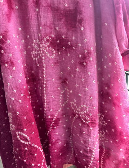PINK TIE DYE SUNGUDI DRESS