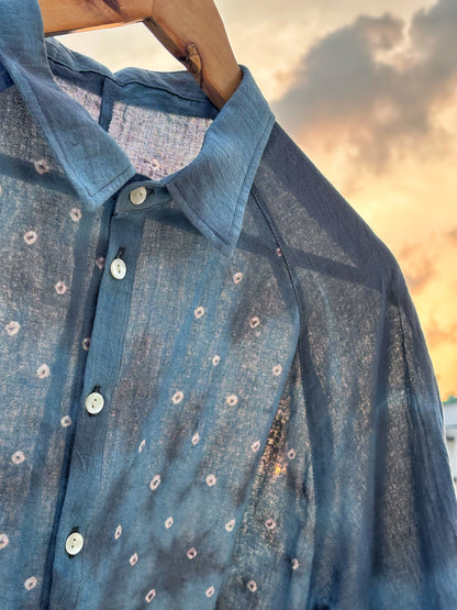 GREY BLUE SUNGUDI SHIRT