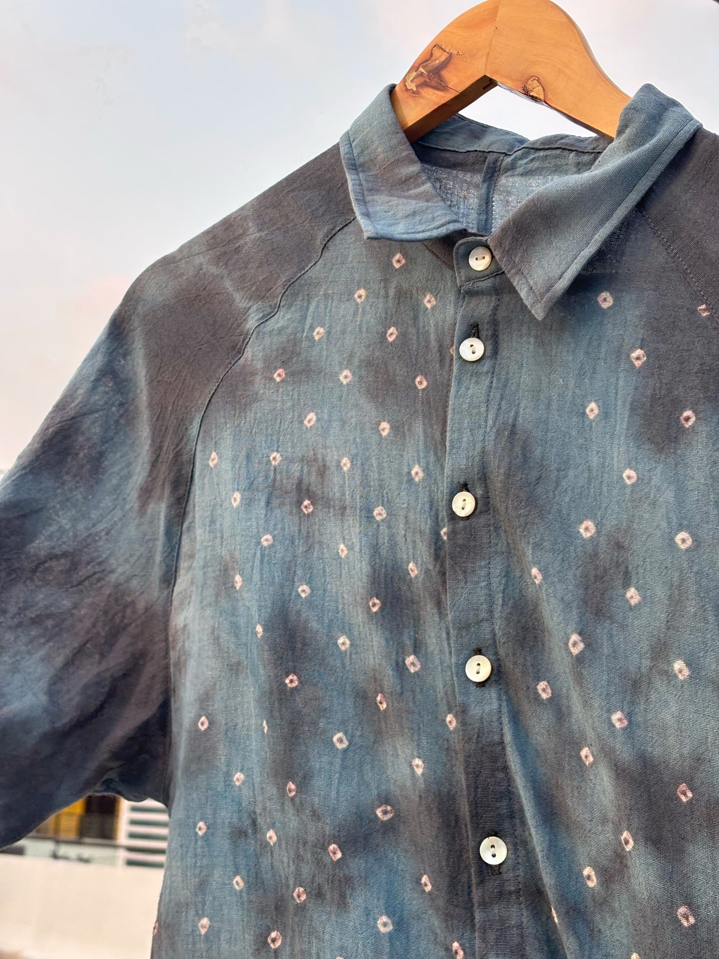 GREY BLUE SUNGUDI SHIRT