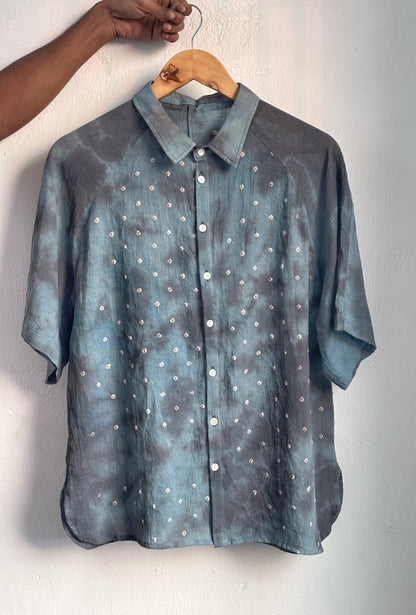 GREY BLUE SUNGUDI SHIRT