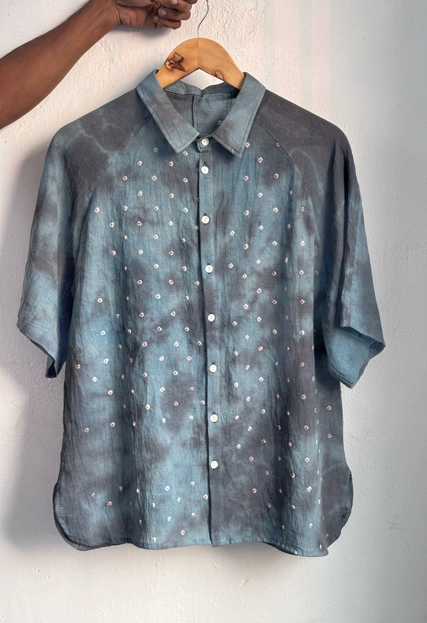 GREY BLUE SUNGUDI SHIRT