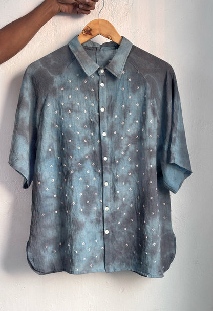 GREY BLUE SUNGUDI SHIRT