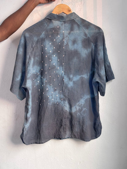 GREY BLUE SUNGUDI SHIRT