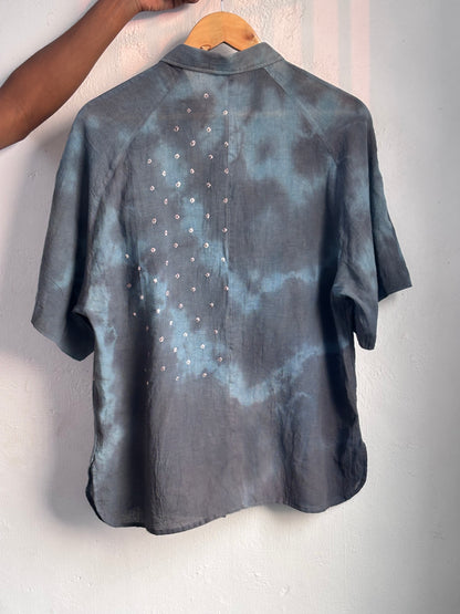 GREY BLUE SUNGUDI SHIRT