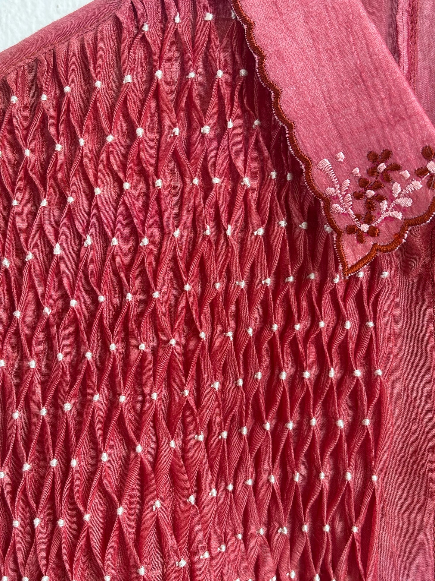 SMOCKED SHIRT