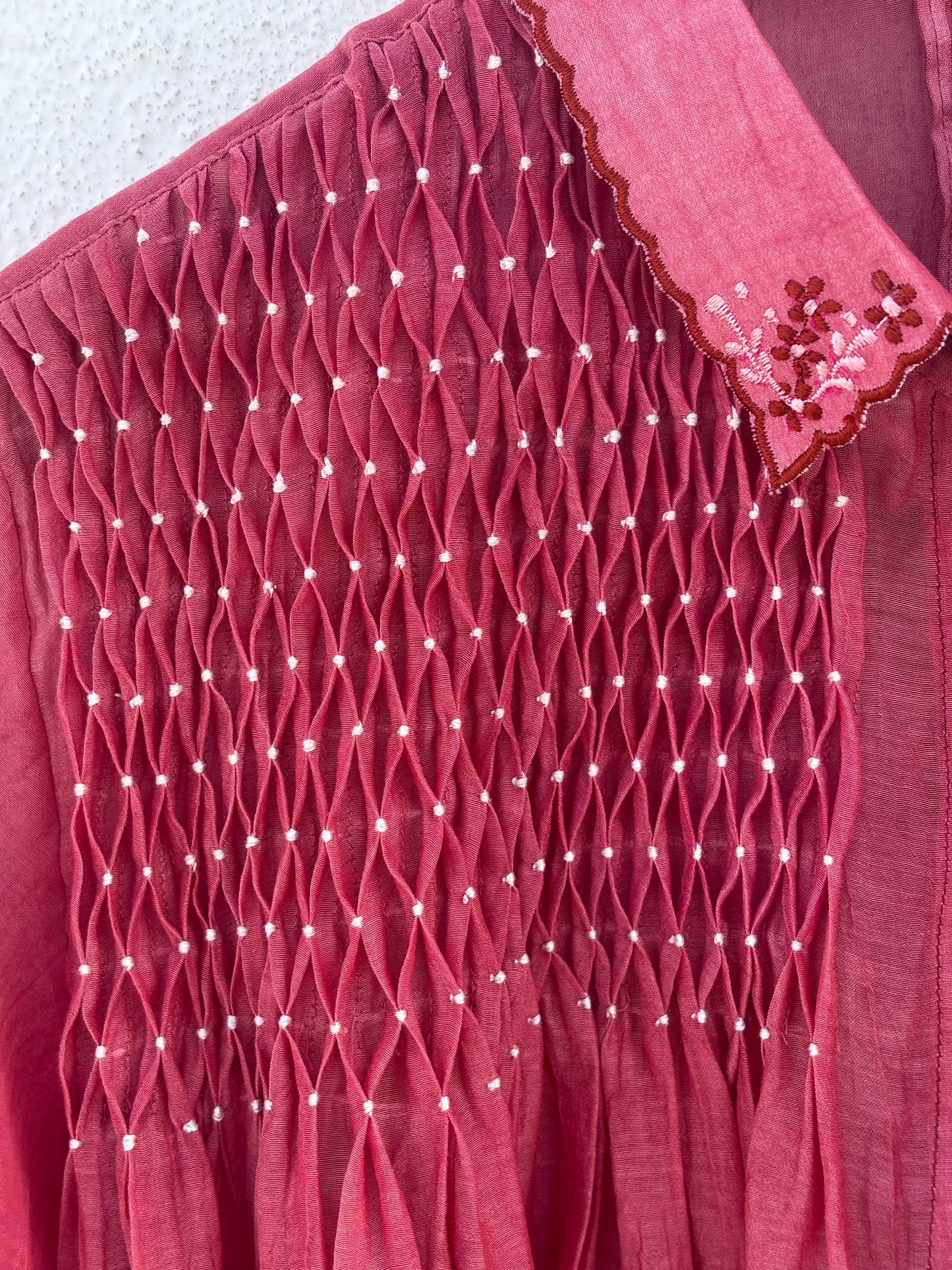 SMOCKED SHIRT