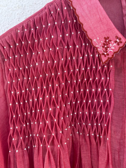 SMOCKED SHIRT