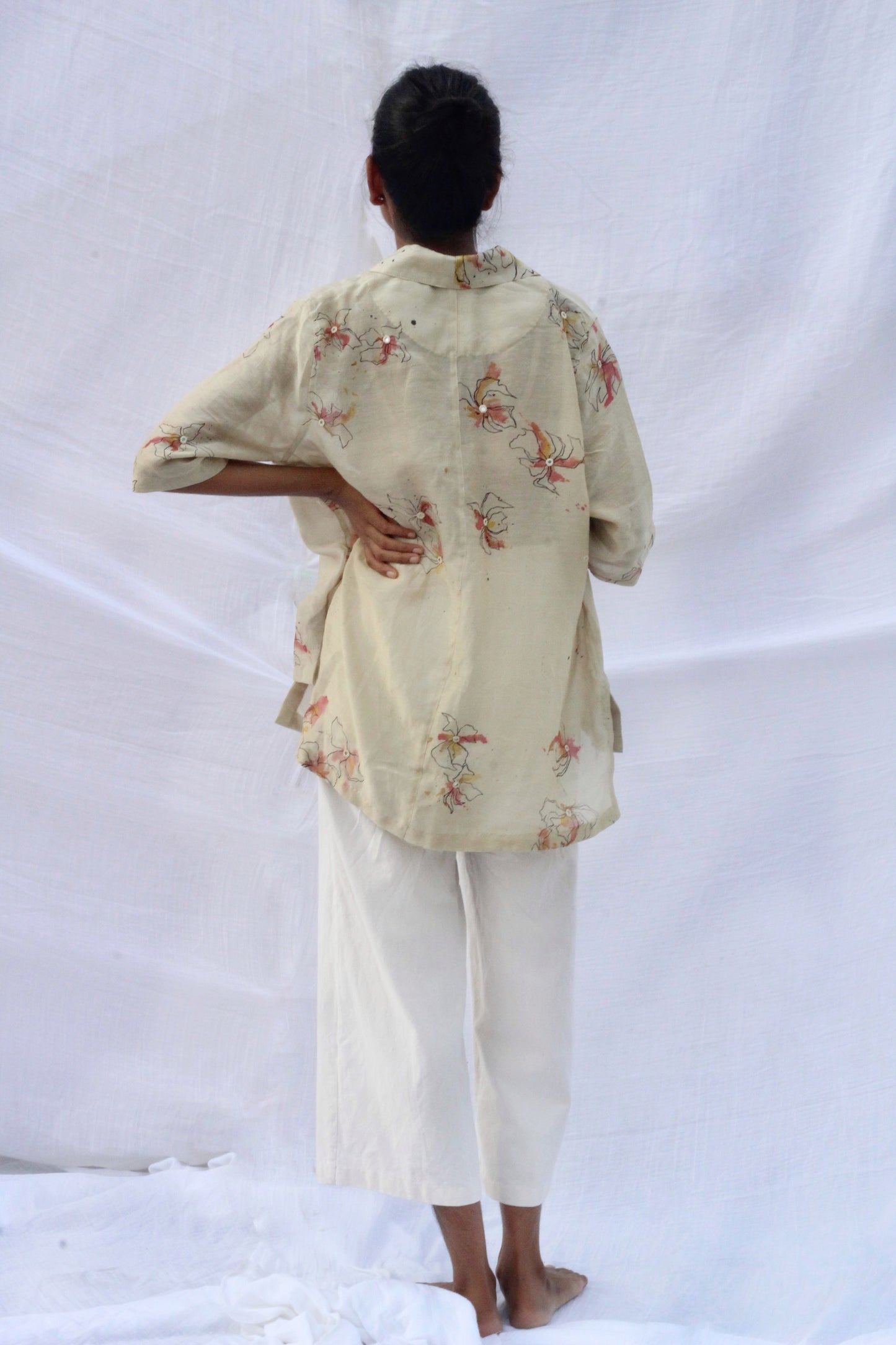 HAND PAINTED MULTICOLOUR OVERSIZED SHIRT